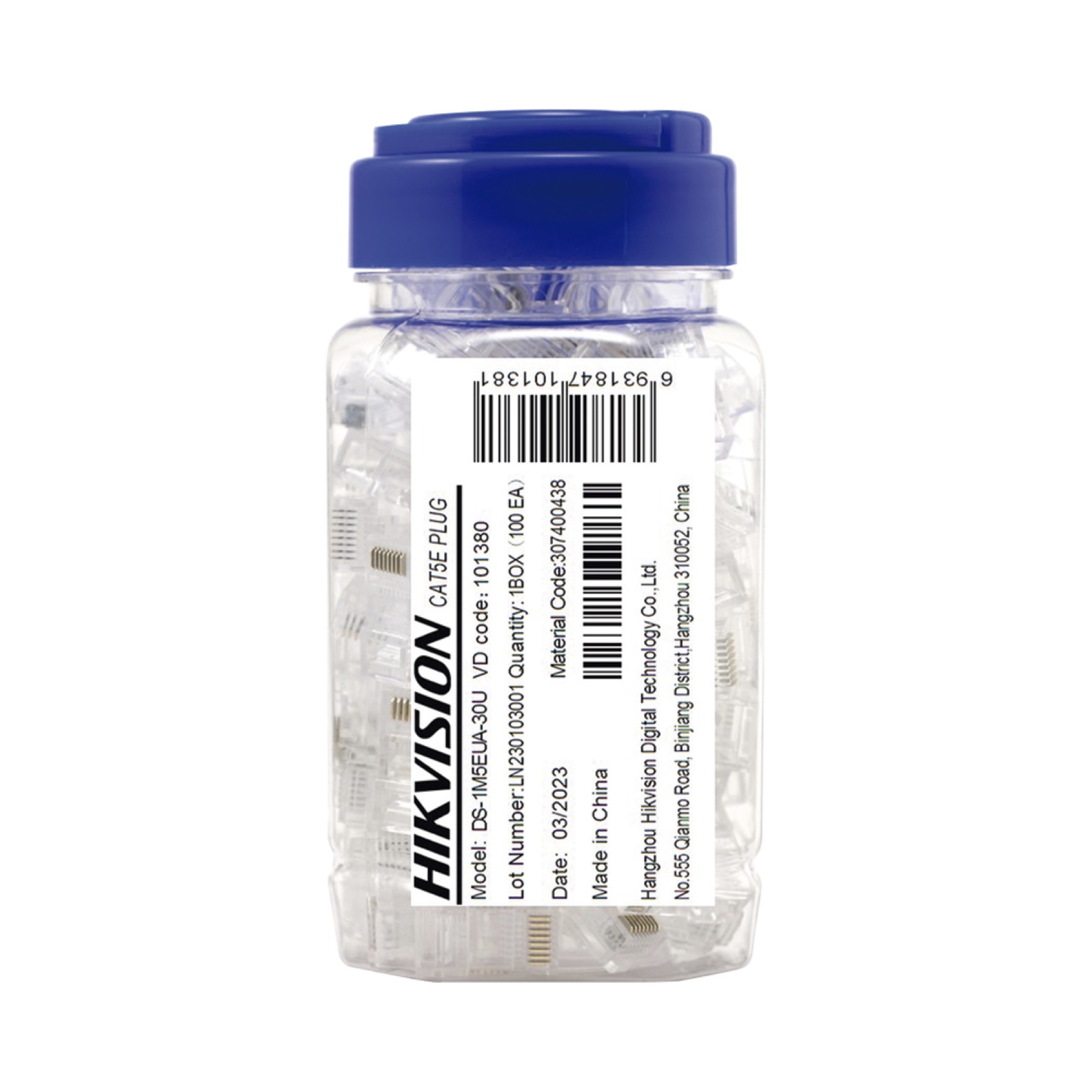 Bote con 100 Piezas de Plug Modular RJ45